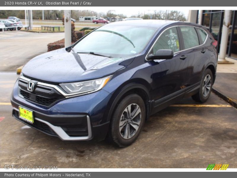 Obsidian Blue Pearl / Gray 2020 Honda CR-V LX
