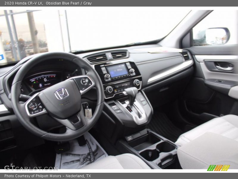 Obsidian Blue Pearl / Gray 2020 Honda CR-V LX