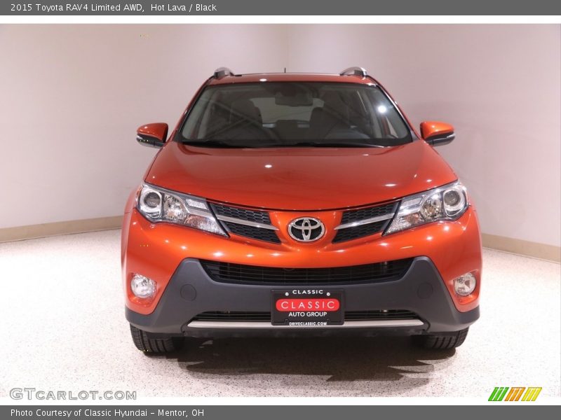 Hot Lava / Black 2015 Toyota RAV4 Limited AWD