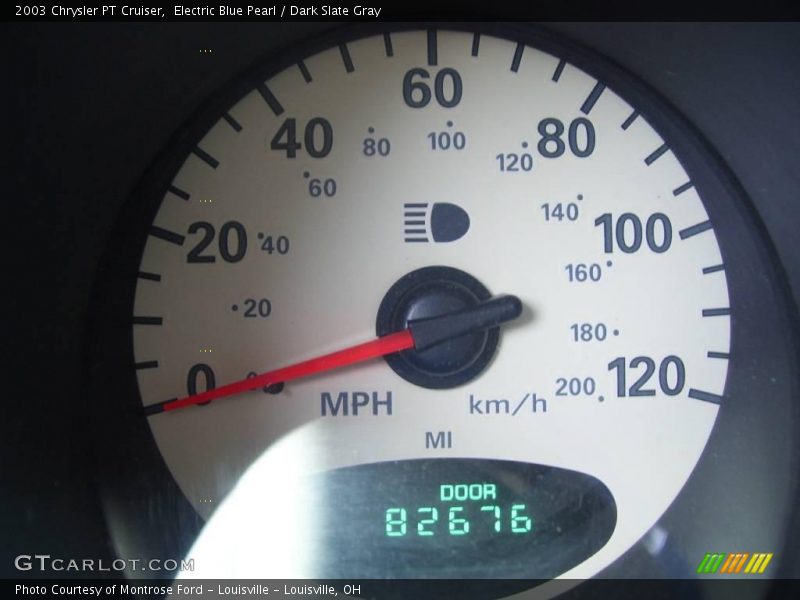 Electric Blue Pearl / Dark Slate Gray 2003 Chrysler PT Cruiser