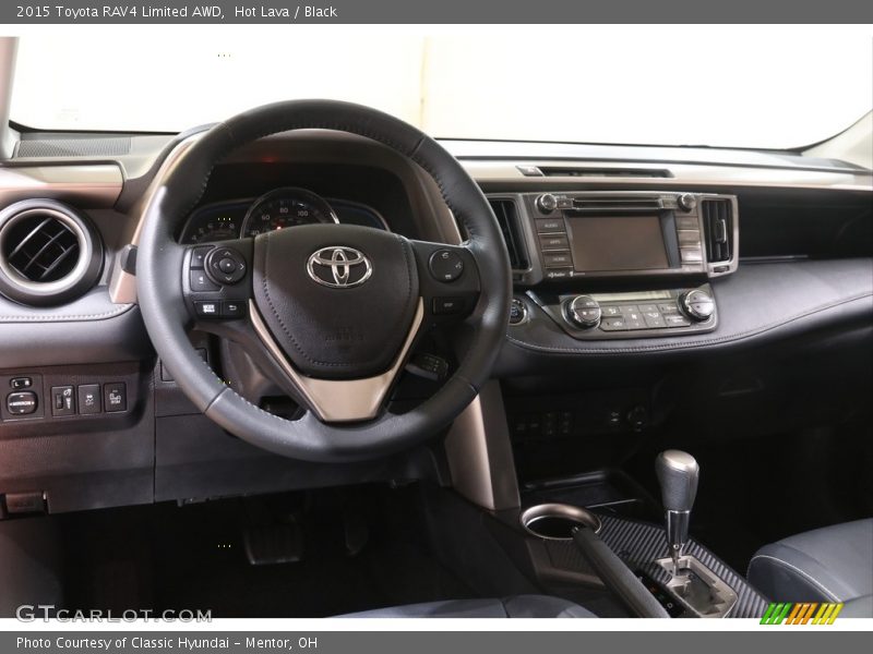 Hot Lava / Black 2015 Toyota RAV4 Limited AWD