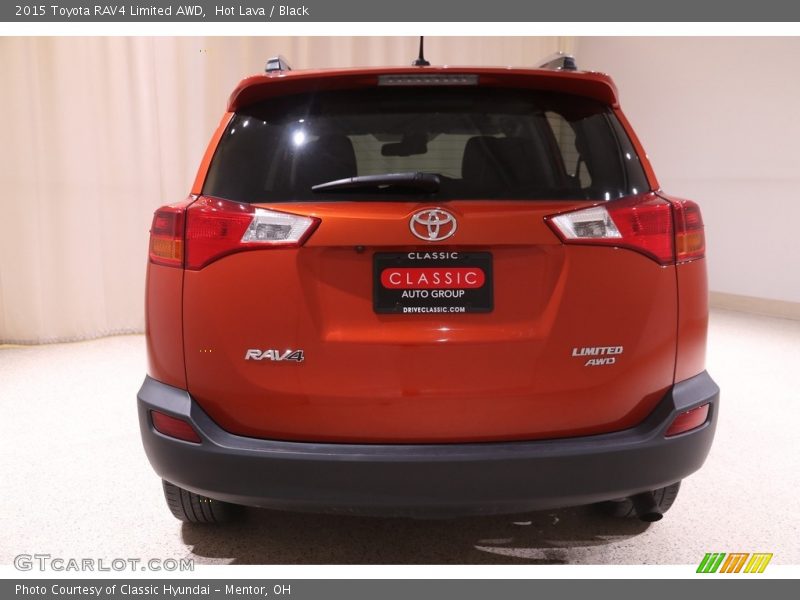 Hot Lava / Black 2015 Toyota RAV4 Limited AWD