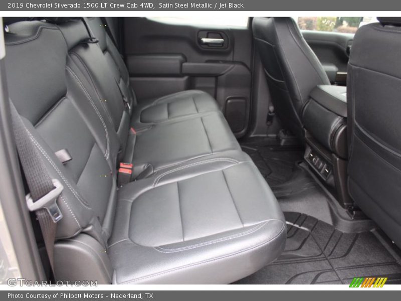 Satin Steel Metallic / Jet Black 2019 Chevrolet Silverado 1500 LT Crew Cab 4WD