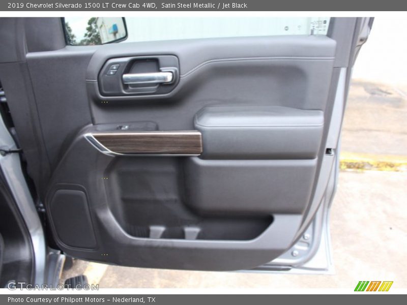 Satin Steel Metallic / Jet Black 2019 Chevrolet Silverado 1500 LT Crew Cab 4WD