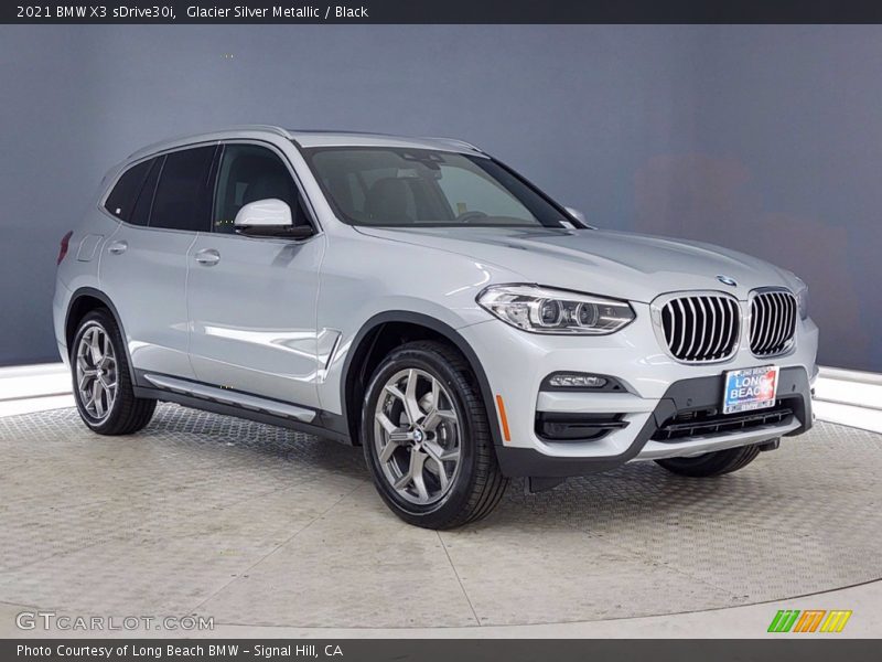Glacier Silver Metallic / Black 2021 BMW X3 sDrive30i