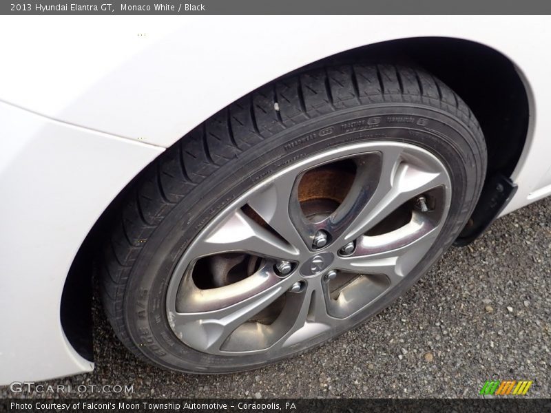 Monaco White / Black 2013 Hyundai Elantra GT
