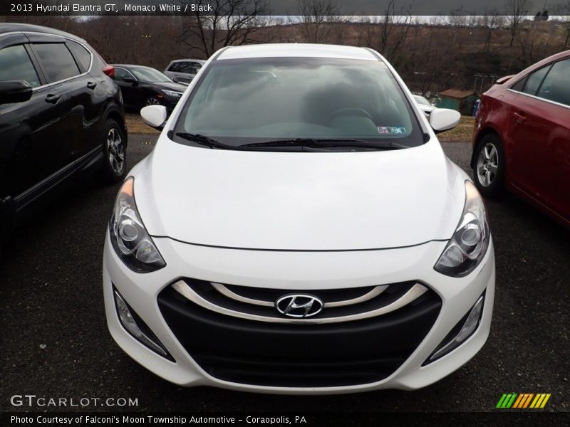 Monaco White / Black 2013 Hyundai Elantra GT