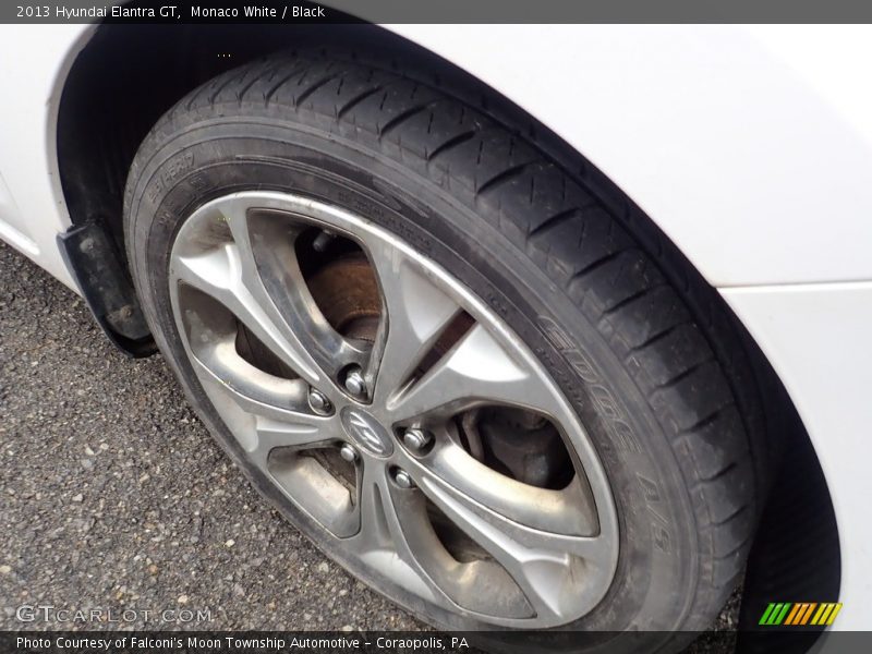 Monaco White / Black 2013 Hyundai Elantra GT