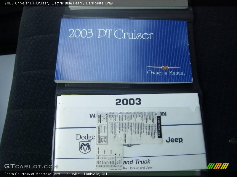 Electric Blue Pearl / Dark Slate Gray 2003 Chrysler PT Cruiser