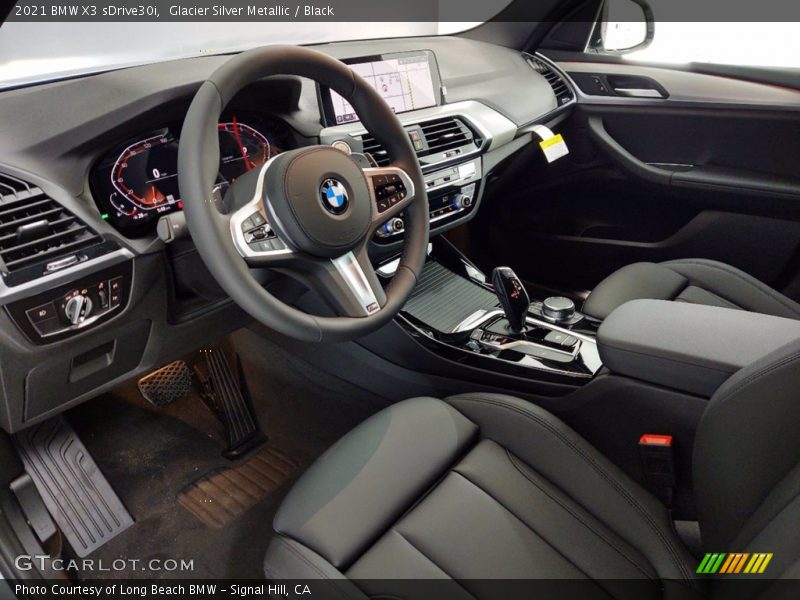 Glacier Silver Metallic / Black 2021 BMW X3 sDrive30i