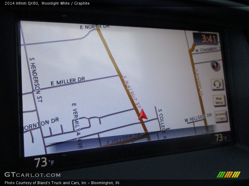 Moonlight White / Graphite 2014 Infiniti QX80