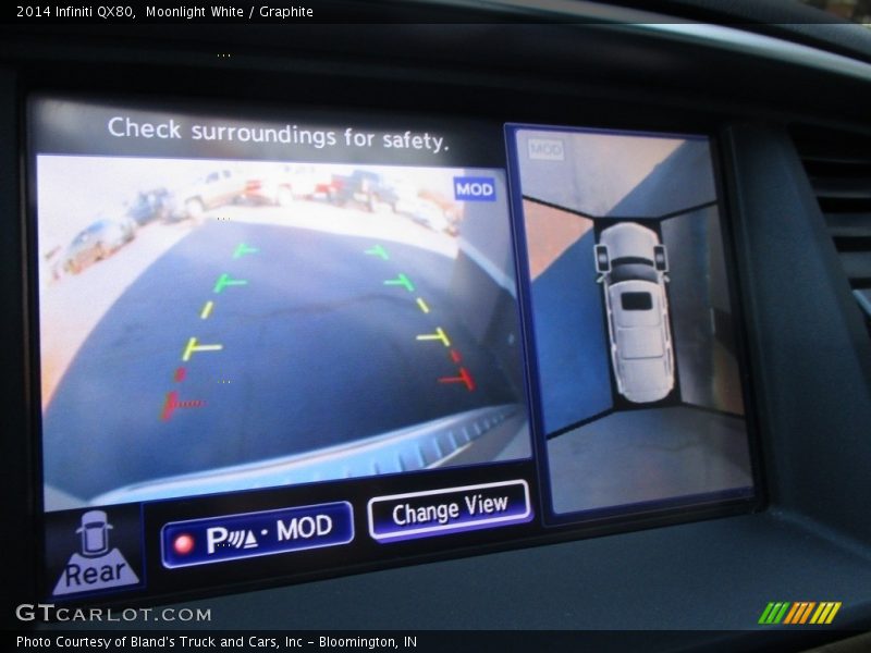Moonlight White / Graphite 2014 Infiniti QX80