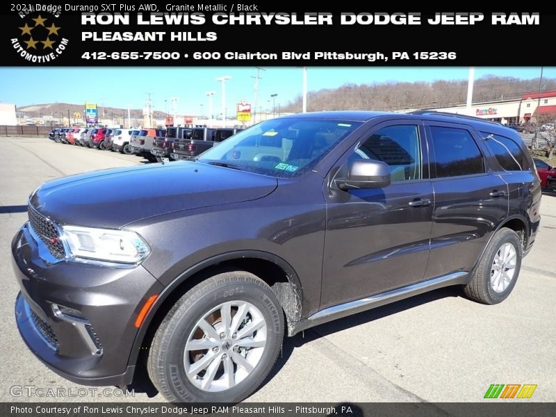 Granite Metallic / Black 2021 Dodge Durango SXT Plus AWD