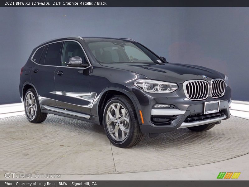 Dark Graphite Metallic / Black 2021 BMW X3 sDrive30i