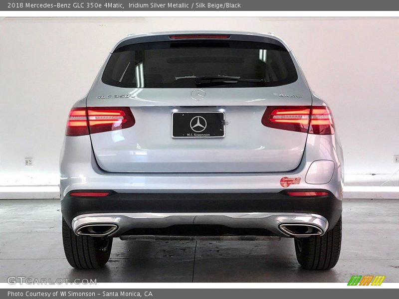 Iridium Silver Metallic / Silk Beige/Black 2018 Mercedes-Benz GLC 350e 4Matic