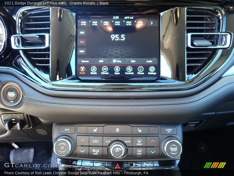 Granite Metallic / Black 2021 Dodge Durango SXT Plus AWD