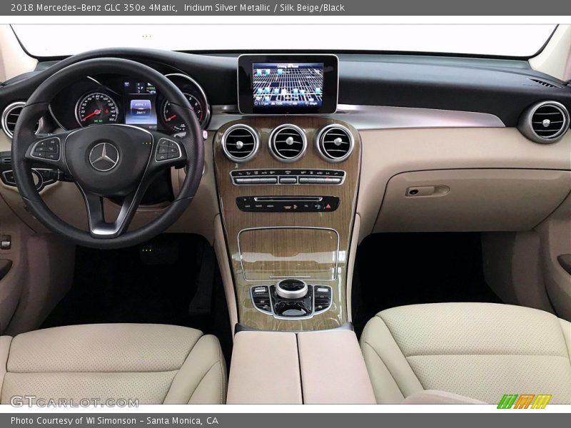 Iridium Silver Metallic / Silk Beige/Black 2018 Mercedes-Benz GLC 350e 4Matic