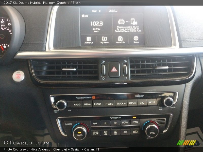 Platinum Graphite / Black 2017 Kia Optima Hybrid