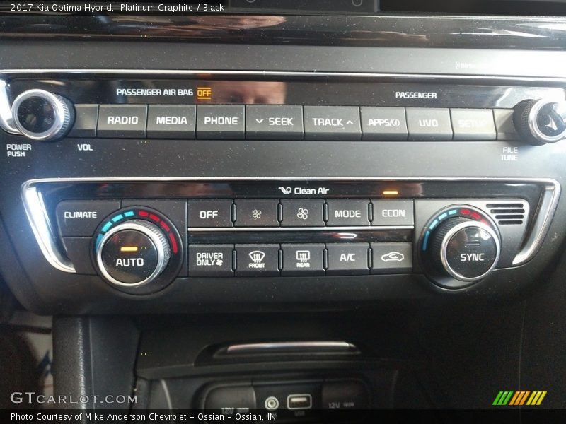 Platinum Graphite / Black 2017 Kia Optima Hybrid