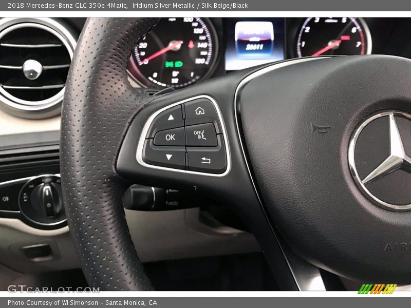 Iridium Silver Metallic / Silk Beige/Black 2018 Mercedes-Benz GLC 350e 4Matic
