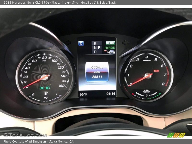 Iridium Silver Metallic / Silk Beige/Black 2018 Mercedes-Benz GLC 350e 4Matic