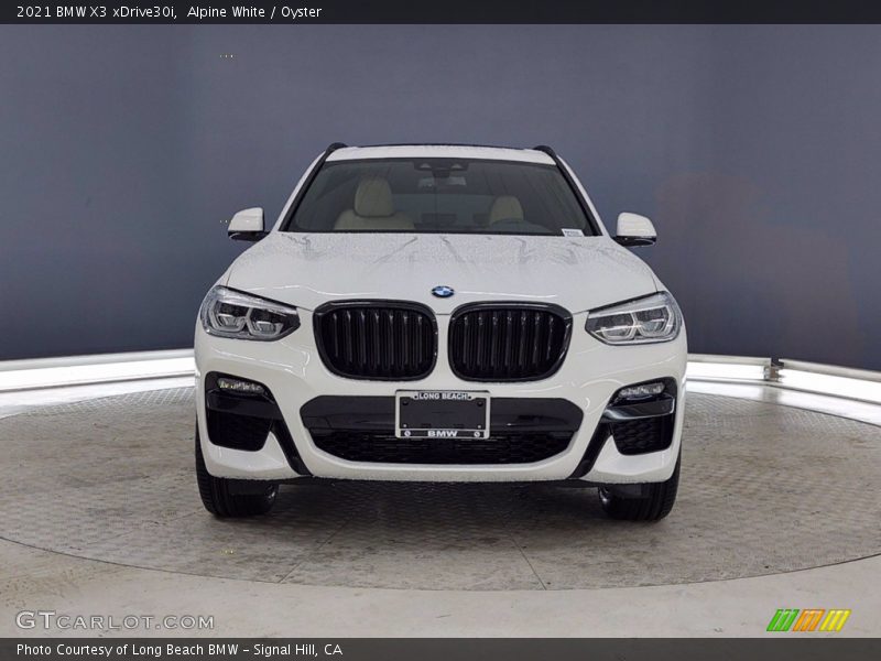 Alpine White / Oyster 2021 BMW X3 xDrive30i