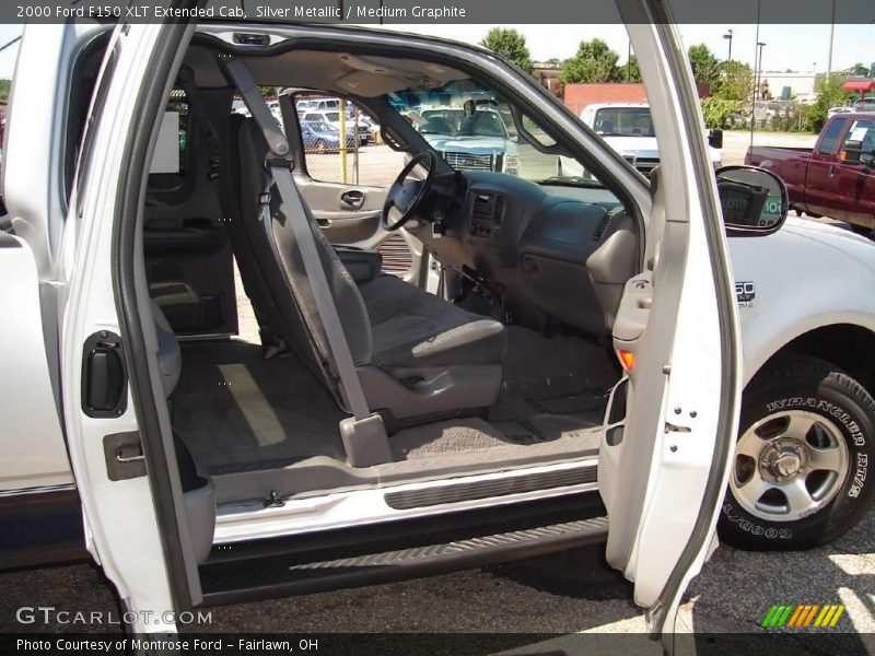Silver Metallic / Medium Graphite 2000 Ford F150 XLT Extended Cab