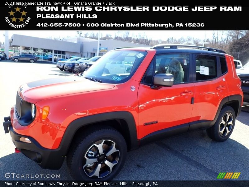 Omaha Orange / Black 2021 Jeep Renegade Trailhawk 4x4