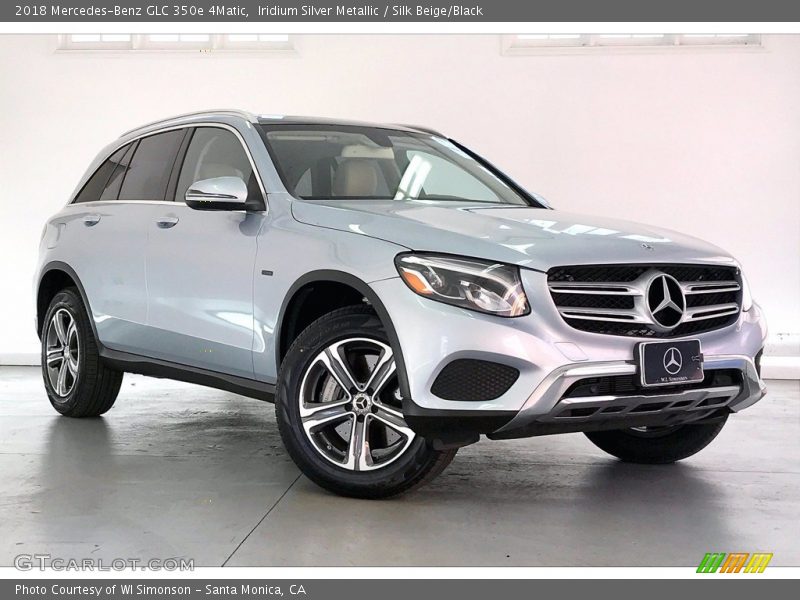 Iridium Silver Metallic / Silk Beige/Black 2018 Mercedes-Benz GLC 350e 4Matic