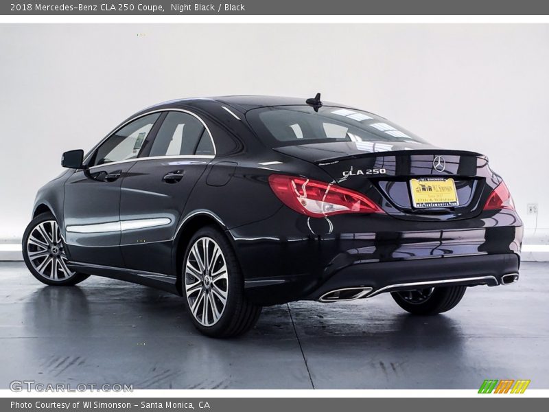 Night Black / Black 2018 Mercedes-Benz CLA 250 Coupe