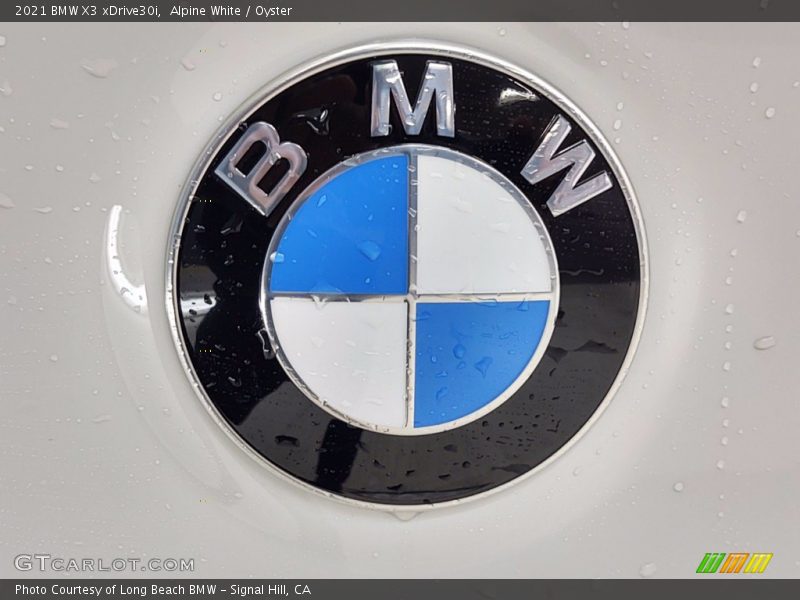 Alpine White / Oyster 2021 BMW X3 xDrive30i