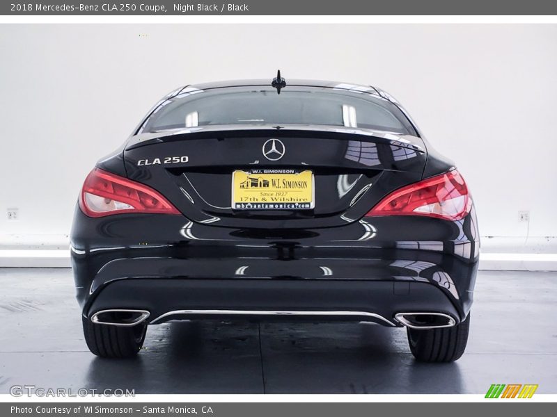 Night Black / Black 2018 Mercedes-Benz CLA 250 Coupe