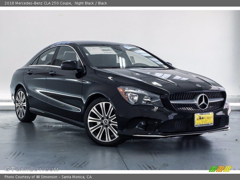 Night Black / Black 2018 Mercedes-Benz CLA 250 Coupe