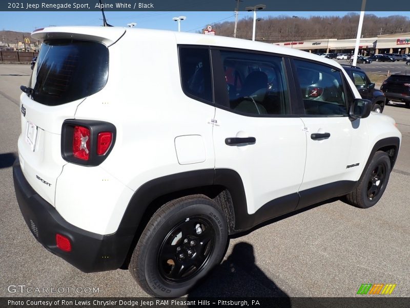 Alpine White / Black 2021 Jeep Renegade Sport