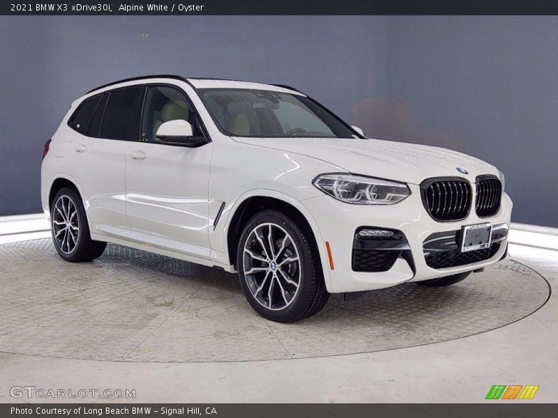 Alpine White / Oyster 2021 BMW X3 xDrive30i