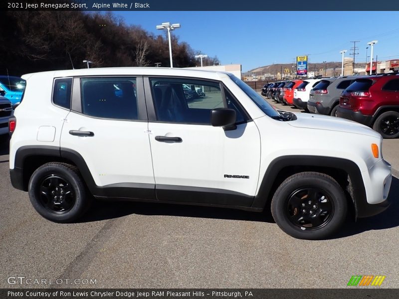 Alpine White / Black 2021 Jeep Renegade Sport