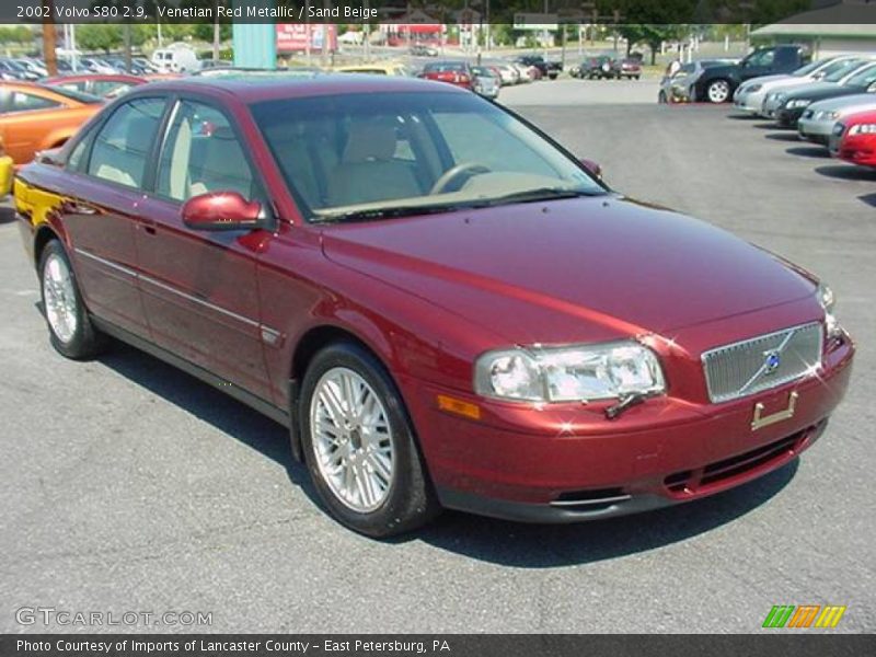 Venetian Red Metallic / Sand Beige 2002 Volvo S80 2.9