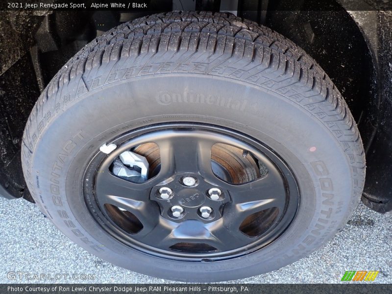 Alpine White / Black 2021 Jeep Renegade Sport