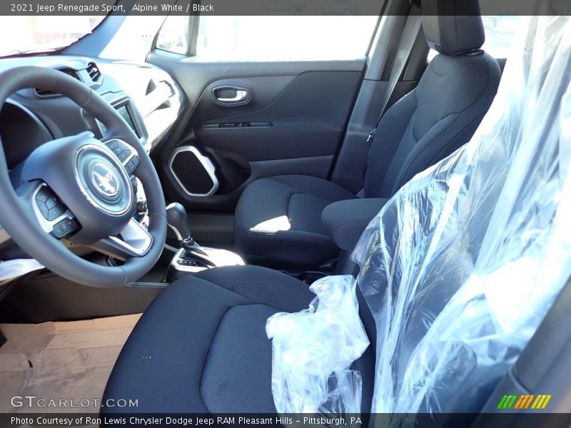 Alpine White / Black 2021 Jeep Renegade Sport