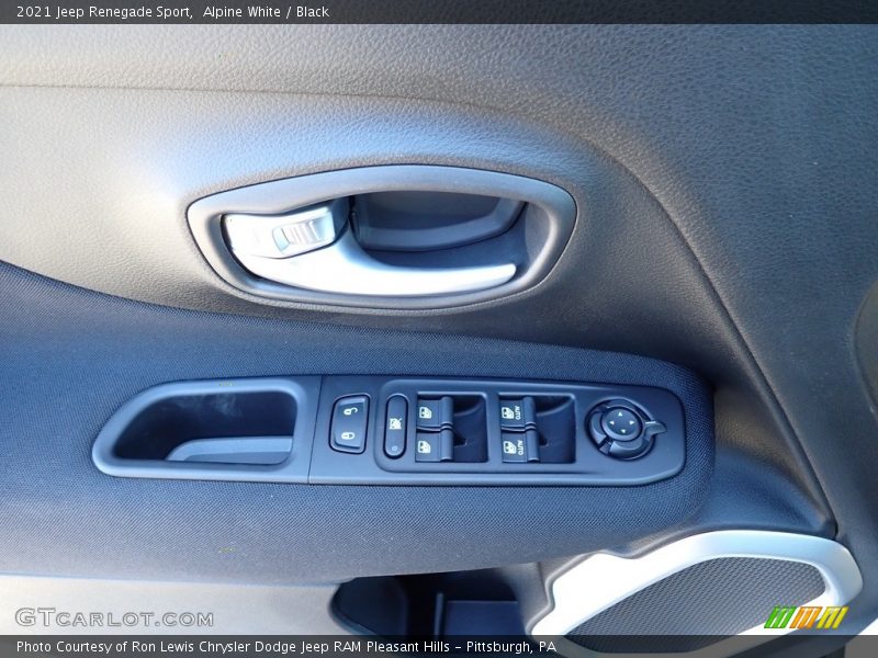 Alpine White / Black 2021 Jeep Renegade Sport