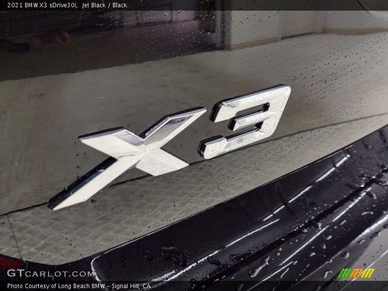 Jet Black / Black 2021 BMW X3 sDrive30i