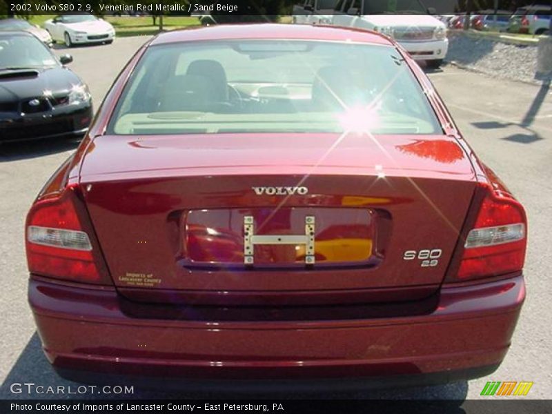Venetian Red Metallic / Sand Beige 2002 Volvo S80 2.9