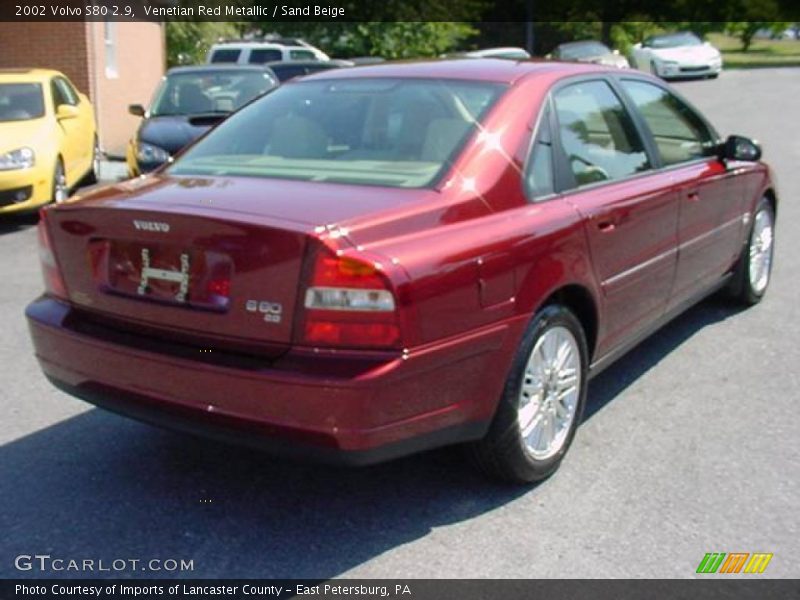 Venetian Red Metallic / Sand Beige 2002 Volvo S80 2.9