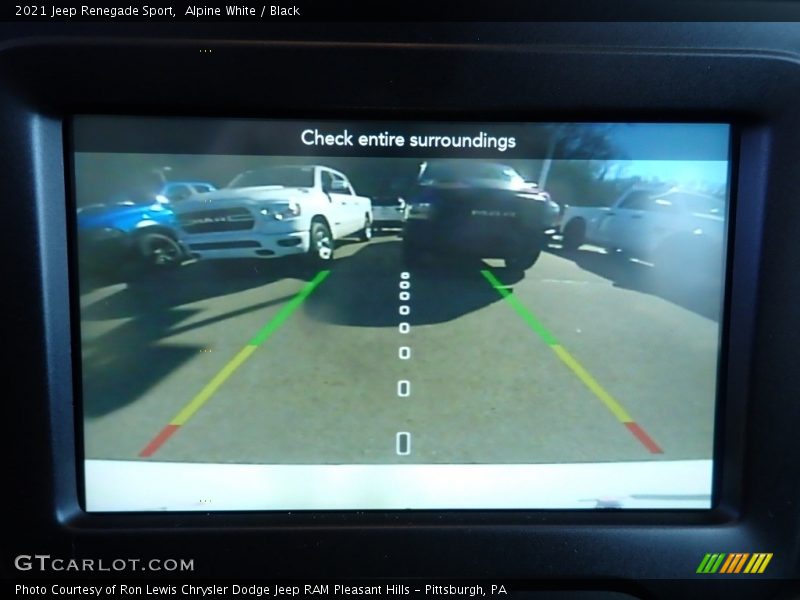Alpine White / Black 2021 Jeep Renegade Sport