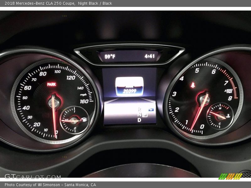Night Black / Black 2018 Mercedes-Benz CLA 250 Coupe