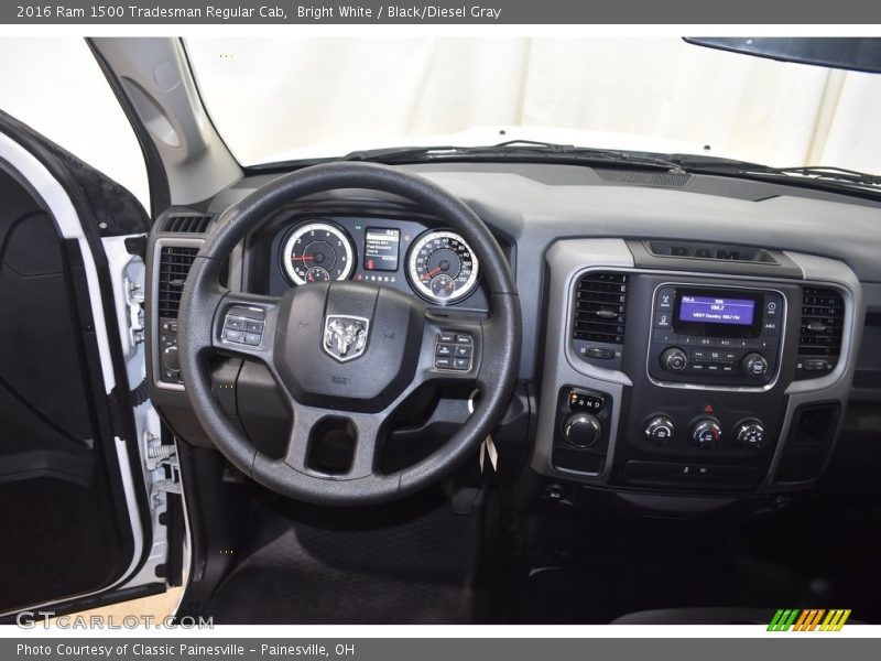 Bright White / Black/Diesel Gray 2016 Ram 1500 Tradesman Regular Cab