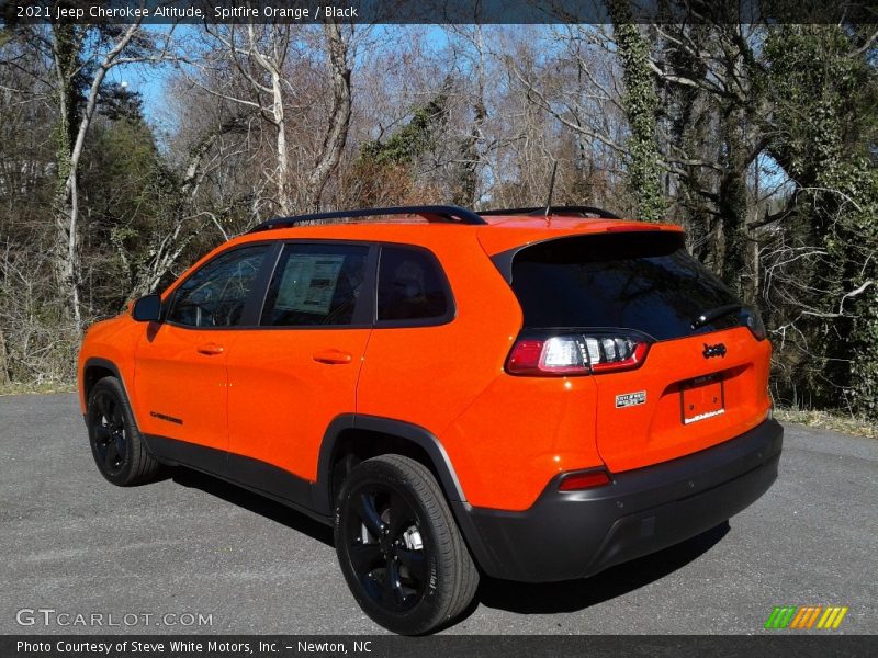 Spitfire Orange / Black 2021 Jeep Cherokee Altitude