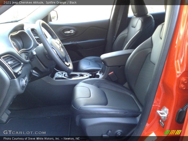 Front Seat of 2021 Cherokee Altitude