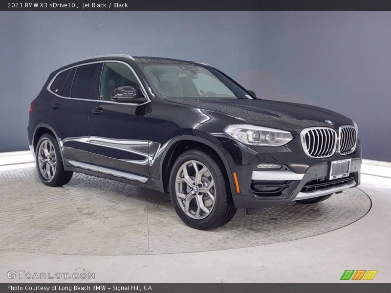 Jet Black / Black 2021 BMW X3 sDrive30i