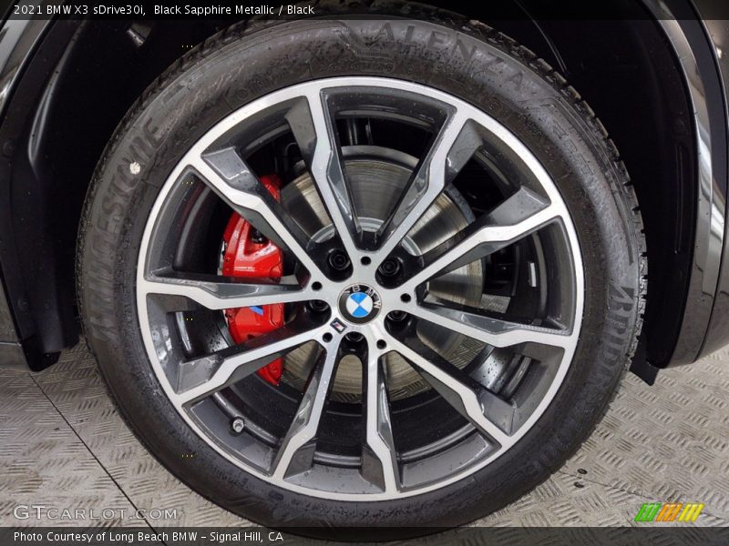 Black Sapphire Metallic / Black 2021 BMW X3 sDrive30i